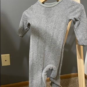 Grey one piece -w/ zipper access